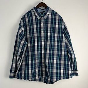 Izod Long Sleeve button up Shirt Size 2XL